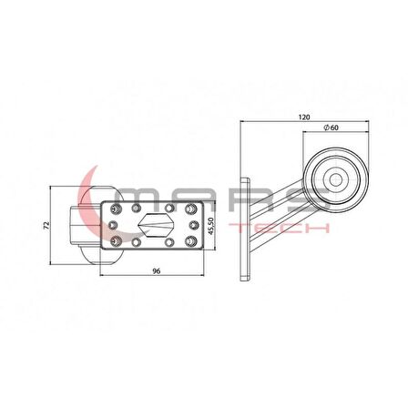 Universal - Prostar Ps 11 Led Dorse Dış İşaret Lamba 24V 720211