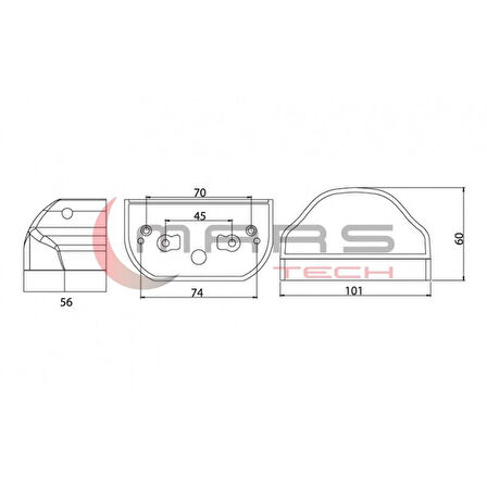 Universal Microstra Ms1 Plakalık Lamba Mavi 710403