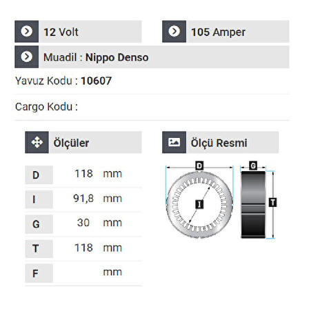 NURSAN 161912 1.6 Dizel Fiat Multijet Grubu Doblo Palio Albea