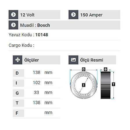 NURSAN 179012 Ford Transit Ducato Mini Cooper Volvoc Ve V Serisi