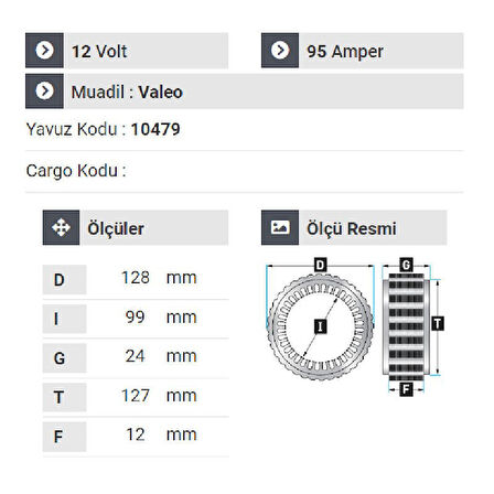 NURSAN 182812 Statör Dacia Logan Sandero Dokker