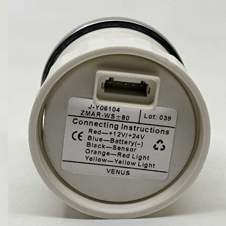 Marin Tip Ampermetre Beyaz Göstergeli + - 80 Amp