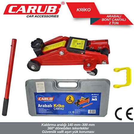 Kriko 2 Ton Arabalı CE Belgeli Bont Çantalı CBR-2700101