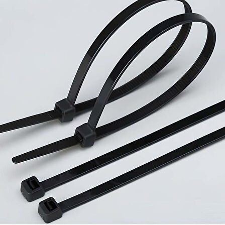 Siyah Plastik Kablo Bağı Plastik Kelepçe 3,6MMX30Cm 100