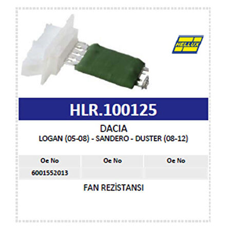 Fan Rezistansı Dacıa Logan (05-08) - Sandero - Dus