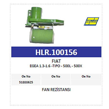Fan Rezistansı Fıat Egea 1.3-1.6 -Tıpo - 500L - 50