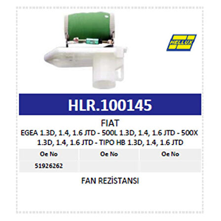 Fan Rezistansı Fıat Egea 1.3D, 1.4, 1.6 Jtd - 500L
