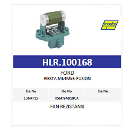 Fan Rezistansı Ford Fıesta-Fusıon (1364715 Xs6H9A8