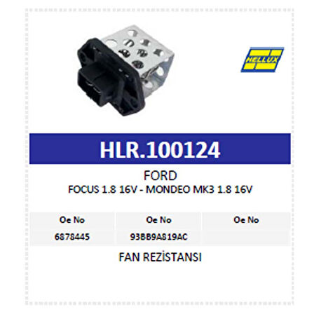 Fan Rezistansı Ford Focus 1.8 16V - Mondeo Mk3 1.8