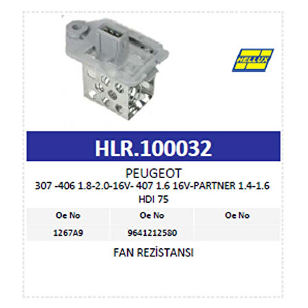 Fan Rezistansı Peugeot 307 -406 1.8-2.0-16V- 407 1