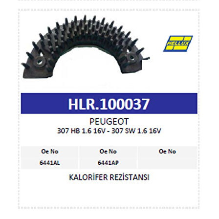 Kalorifer Rezistansı Peugeot 307 Hb 1.6 16V - 307
