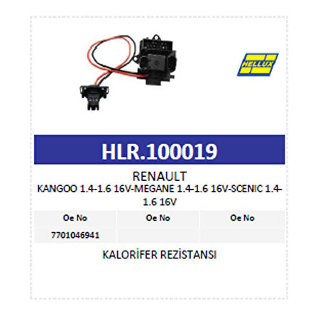 Kalorifer Rezistansı Renault Kangoo 1.4-1.6 16V-Me