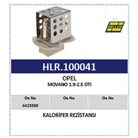Kalorifer Rezistansı Renault Master Iı 2.5-3.0 Dcı