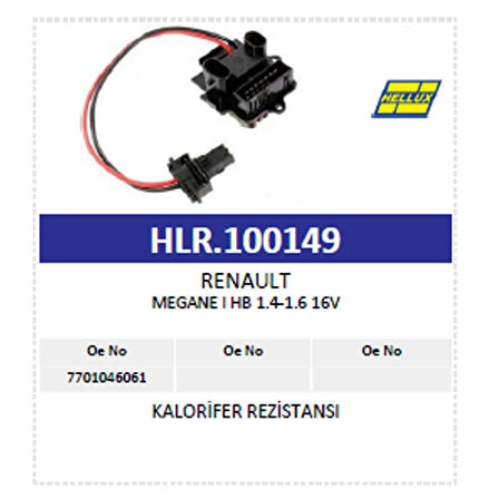 Kalorifer Rezistansı Renault Megane I Hb 1.4-1.6 1
