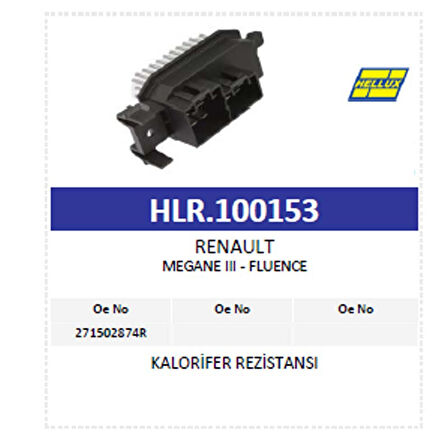 Kalorifer Rezistansı Renault Megane Iıı - Fluence