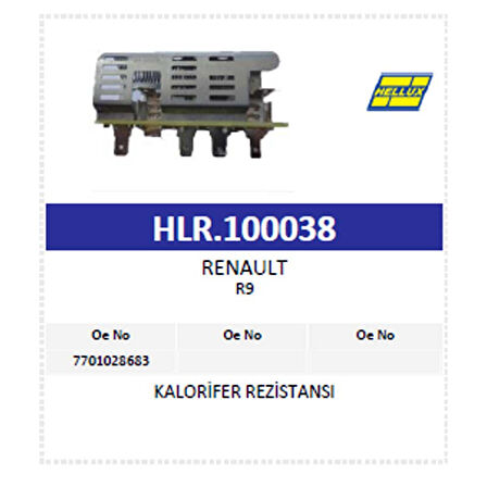 Kalorifer Rezistansı Renault R9 (7701028683 )
