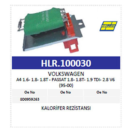 Kalorifer Rezistansı Vw A4 1.6- 1.8- 1.8T - Passat
