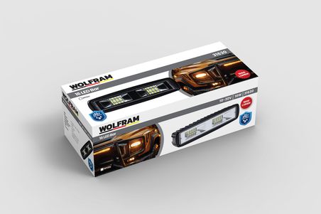 Led Gündüz Farı Alttan Bağlantı Dikdörtgen 12/24V E-Belgeli 16W