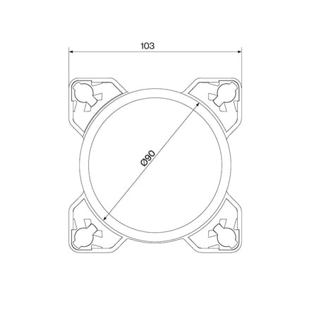 SANEL S811 LED Uzun Far 90 mm 12V-24v