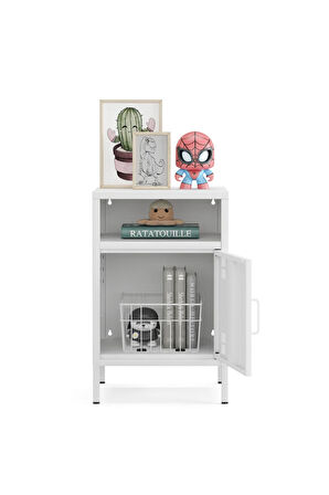 Pera Komodin Açık Raflı 41,5 x 40 x 64,50 cm - 9 Renk Seçeneği Bulunmaktadır