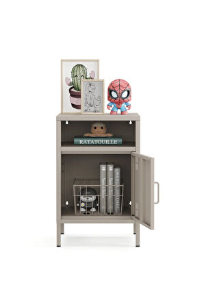 Pera Komodin Açık Raflı 41,5 x 40 x 64,50 cm - 9 Renk Seçeneği Bulunmaktadır