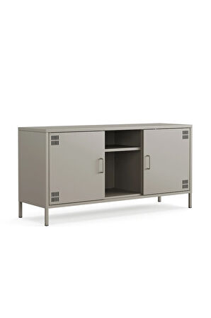Pera Tv Ünitesi, Tv Dolabı,2 Kapaklı, Açık Raflı 130,50 x 40 x 64,50 cm