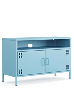 Pera Tv Ünitesi, Tv Dolabı,2 Kapaklı, Açık Raflı 100,50 X 40 X 64,50 Cm