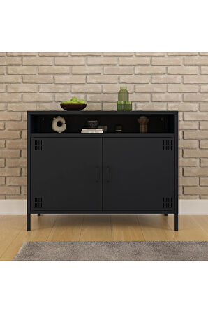 Pera Tv Ünitesi, Tv Dolabı,2 Kapaklı, Açık Raflı 100,50 x 40 x 79,50 cm