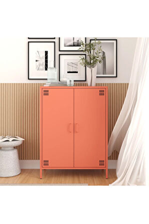 Pera Metal Dolap 2 Kapılı 80,50 x 40 x 109,50 cm - 9 Renk Seçeneği Bulunmaktadır
