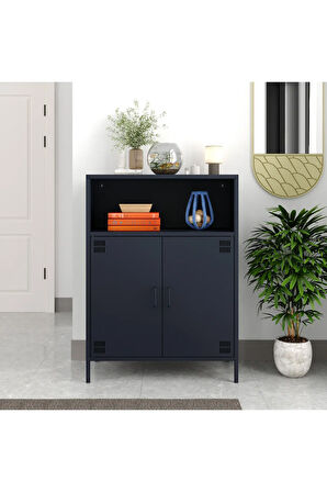 Pera Metal Dolap 2 Kapılı, Açık Raflı 80,50 x 40 x 109,50 cm - 9 Renk Seçeneği Bulunmaktadır