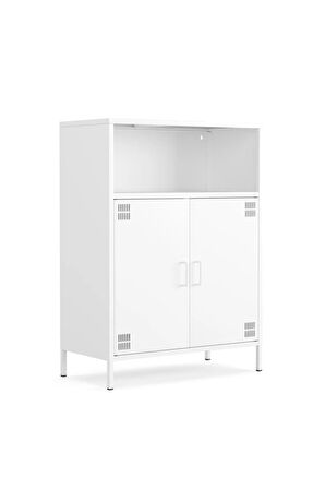 Pera Metal Dolap 2 Kapılı, Açık Raflı 80,50 x 40 x 109,50 cm - 9 Renk Seçeneği Bulunmaktadır