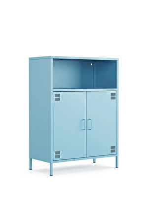 Pera Metal Dolap 2 Kapılı, Açık Raflı 80,50 x 40 x 109,50 cm - 9 Renk Seçeneği Bulunmaktadır