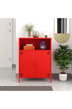 Pera Metal Dolap 2 Kapılı, Açık Raflı 80,50 x 40 x 109,50 cm - 9 Renk Seçeneği Bulunmaktadır