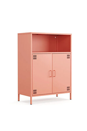 Pera Metal Dolap 2 Kapılı, Açık Raflı 80,50 x 40 x 109,50 cm - 9 Renk Seçeneği Bulunmaktadır