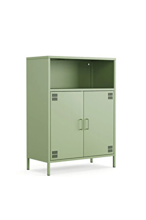 Pera Metal Dolap 2 Kapılı, Açık Raflı 80,50 x 40 x 109,50 cm - 9 Renk Seçeneği Bulunmaktadır