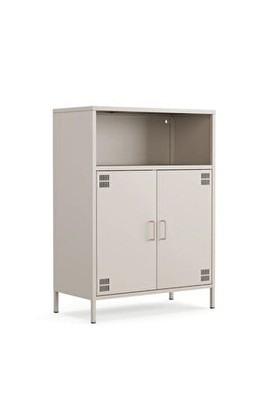 Pera Metal Dolap 2 Kapılı, Açık Raflı 80,50 x 40 x 109,50 cm - 9 Renk Seçeneği Bulunmaktadır