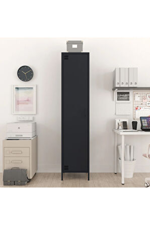 Pera Metal Elbise Dolabı, Soyunma Dolabı, Tek Kapılı, 41,50 x 40 x 189,50 cm