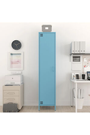 Pera Metal Elbise Dolabı, Soyunma Dolabı, Tek Kapılı, 41,50 x 40 x 189,50 cm