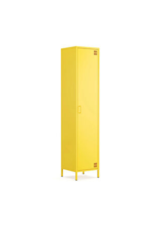 Pera Metal Elbise Dolabı, Soyunma Dolabı, Tek Kapılı, 41,50 x 40 x 189,50 cm