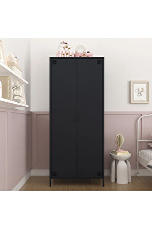 Pera Metal Elbise Dolabı, Soyunma Dolabı, İki Kapılı, 80,50 x 50 x 189,50 cm