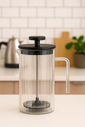Denaro Home Borosilikat Optikli French Press 450ML