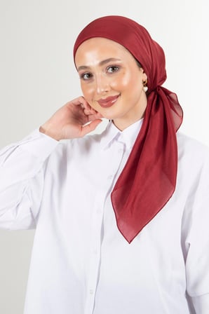 Bordo Brisa Vual Eşarp