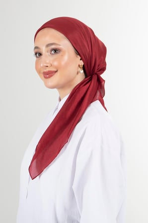 Bordo Brisa Vual Eşarp