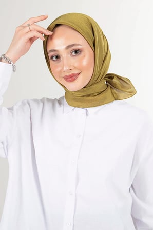 Harem Scarf Brisa Vual Eşarp Yağ Yeşili