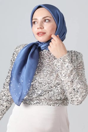 Harem Scarf Como Saten Şal V-10