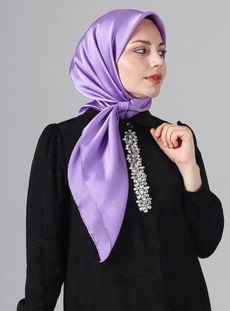 Harem Scarf Como Saten Eşarp V-34