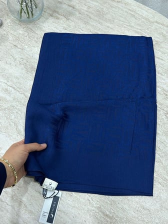 Noura Scarf Diamond Elisa Şal Lacivert