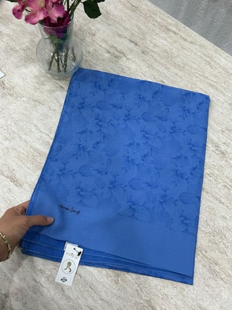 Harem Scarf Gold Derin Şal Mavi