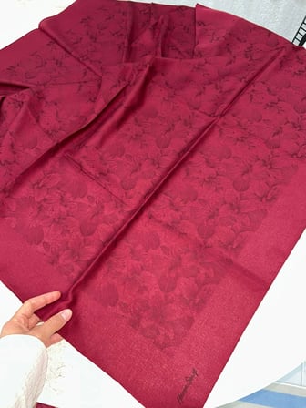 Harem Scarf Gold Derin Eşarp Bordo