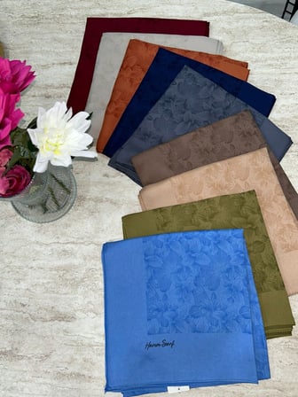 Harem Scarf Gold Derin Eşarp Bordo